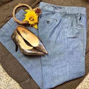 Michael Kors Wide Leg Denim Trouser